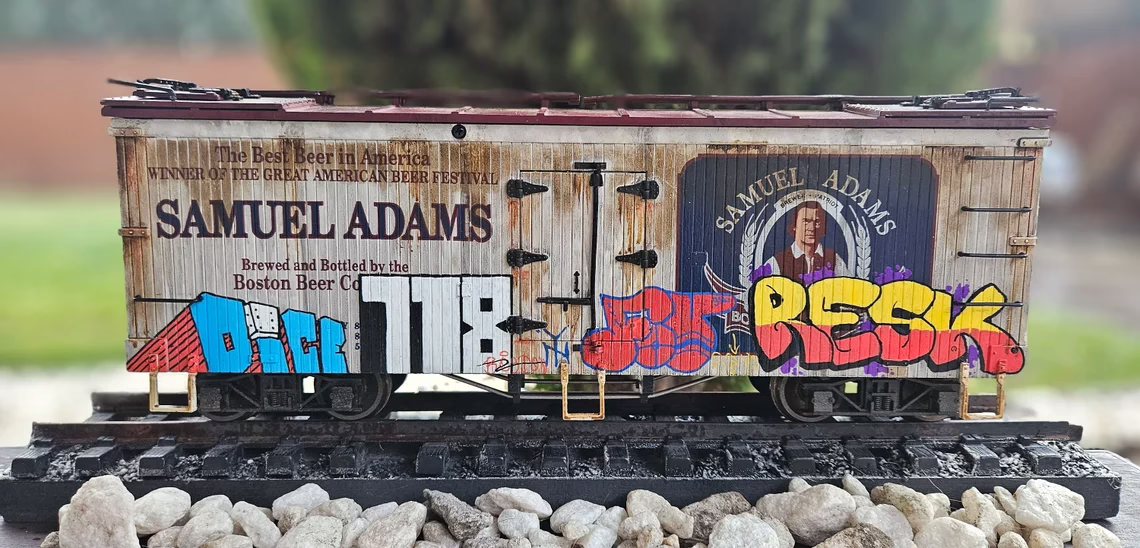 graffiti on boxcar