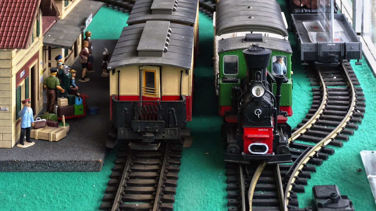 trains at the depot